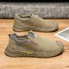 Zapatos de Trabajo Ligeros para Hombre, Transpirables, Casuales para Primavera y Otoño, Combinan con Todo, Resistentes al Desgaste, Slip-on, Suela Suave, Sin Puntera de Acero, para Obra