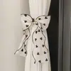 Nuevo Adorno de Cortina con Lazo de Corazón de Seda Estilo Francés, Cinta de Perlas, Correa de Almacenamiento para Mosquitero, para Decoración de Hogar Nuevo