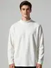 Venta al por mayor transfronteriza de ropa interior térmica sencilla, ajustada, de mezcla de lana alemana para hombre, con cuello semi-alto, adecuada para usar en otoño como capa base