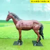 Fornecimento Fibra de Vidro Animal Artificial Grande Cavalo Escultura de Animal Jardim Parque Rua de Passeio Cenário de Esboço Ornamentos