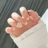 Unhas Usáveis Sexy Flash Personalizadas, Unhas Postiças de Alto Padrão, Adesivos de Nail Art Usáveis Gelo-Transparente, Adesivos de Nail Art Mais Vendidos, Produtos Acabados