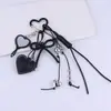 Llavero Estilo Ins con Corazón, Estrella, Moño, Borla, Metal, Cuero, Accesorio para Bolso de Diseño Nicho