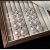 Pendientes de Perla de Panecillo al Vapor Shijia, Pendientes de Temperamento de Lujo Ligero, Pendientes de Moda Versátiles de Nicho Nuevos para Mujer