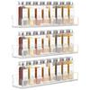 Fábrica acrílica cozinha spice rack tempero transparente tempero rack armário armário alimentos rack pendurado rack de armazenamento rack