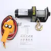 Guincho elétrico 12v24v guindaste elétrico para carro carro off-road caminhão reboque controle remoto guindaste de tração de resgate