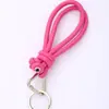 Nuevo Cordón Tejido Simple Hecho a Mano de PU para Teléfono Llavero Desmontable Anti-Pérdida Bolso Venta al por Mayor Artículo Popular de Xiaohongshu