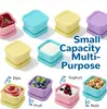 Caixa de Armazenamento de Comida para Bebê com Tampa, Talheres de Silicone para Crianças, Pode ser Vaporizado, Fervido, Conservação Fresca, Caixa de Armazenamento Bandeja de Gelo Segura para Freezer, Produto Transfronteiriço Mais Vendido