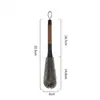 Escova Multifuncional para Copos com Cerdas Macias, Escova de Limpeza para Liquidificador, Escova Curvável para Copos de Chaleira de Água Quente, Escova Substituível com Cabo Longo