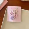 Pacote com 4 Presilhas de Cabelo Mini Flor de Cerejeira Rosa Estrela Coração Laço Urso para Cabelos Curtos e Franja Acessórios de Cabelo