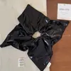 Moda Coreana de Luxo Scrunchie de Couro Brilhante Elástico de Cabelo com Temperamento Laço de Cabelo Rabo de Cavalo Corda de Cabelo de Alta Elasticidade