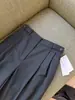 Um item obrigatório para comprar sem hesitar! Proveniente da Itália~ Calça de alfaiataria feminina de lã finamente fiada, perna larga justa, corte reto, cintura alta, emagrecedora