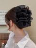 Gasa de Alta Calidad Lazo Plateado Clip de Burbuja para Agarre para Cabello de Mujer Exhibición para Cabello Clip de Tiburón Parte Posterior de la Cabeza Placa para Cabello Tocado Horquilla