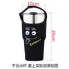 Cubierta de tela para portavasos de coche impresión tela de buceo cubierta de vaso cubierta protectora cubierta para vaso ice bully caricatura creativa