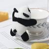 Novo Acessório de Grampo de Cabelo de Desenho Animado Pin para Mochila Escolar Acessórios para Roupas de Boneca Broche Boneca Panda Vermelho Snap Boneca Urso