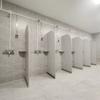 Mampara impermeable para baño público, mampara de baño, mampara de inodoro para baño público, aleación de aluminio, mampara de ducha, placa de acero inoxidable