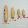 Fornecimento Atacado Acessórios Artesanais DIY Fivela Plana de Chifre com Dois Furos Fivela de Oliva Fivela para Casaco Suéter