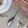 Cuchara Cuadrada de Acero Inoxidable 304 Cuchara Rombo de Lujo Ligero Cuchara para Plato Principal Cuchara para Comer en Casa Cuchara para Comida Occidental Cucharita Cuchara para Postre