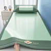 Esterilla Refrigerante de Seda de Hielo Clase A para Dormitorios Estudiantiles, Esterilla de Regalo para Dormitorio de Verano, Esterilla Suave Plegable Individual, Esterilla de Verano, Lavable a Máquina