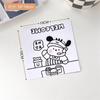 Perro lindo blanco y negro tarjeta cabeza trasera tarjeta traje tarjeta material de embalaje de entrega embalaje de regalo tarjeta pequeña cartón