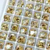 Color Maillard K9 Color Champagne Fondo Puntiagudo Diamante Joyería para Uñas Super Brillante Cuadrado Grueso Gota de Agua Pequeño y Mediano Diamante para Uñas al por Mayor