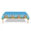 Popular Transfronterizo Nuevo Más Vendido Dibujos Animados IP Infantil Mantel Desechable Decoración Fiesta de Cumpleaños Suministros Set de Diseño