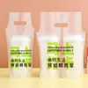 Bolsas para llevar de Té con Leche y Café, Bolsas de Plástico para Bebidas de Taza Única y Doble, Bebidas para Llevar, Té de Frutas, Venta al por Mayor, Doble Capa Engrosada