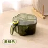 Caja de Condimentos de Lujo Ligero de Cinco Compartimentos Temporada de Ciruelos Juego de Frascos de Condimentos Simples para Cocina Hogar Caja de Condimentos a Prueba de Humedad con Tapa