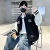 Chaqueta para Niños Otoño 2025 Nuevo Estilo para Niños Mayores, Elegante Chaqueta de Béisbol Informal con Letras Gabardina Moda Primavera y Otoño