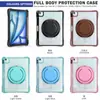 Comercio exterior para 2024 funda protectora para iPad Air 6 10.9 acrílico anti-flexión anillo grande soporte giratorio carcasa