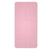 Esterilla de yoga portátil plegable para mujer, esterilla de fitness para uso doméstico, alfombrilla antideslizante para entrenamiento en dormitorio de estudiante, esterilla de ejercicio silenciosa