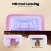 Nueva Lámpara de Uñas de Alta Potencia Lámpara de Horneado de Uñas a Batería Lámpara de Fototerapia para Uñas Sensible al Tacto Máquina de Lámpara de Horneado de Uñas