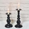 Portavelas de Cabeza Única Estilo Europeo, Decoración Romántica de Arte de Hierro para Bodas, Portavelas Pequeño para Cena a la Luz de Velas, Portavelas Estilo Occidental, Mesa de Comedor