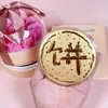 Pastel de Oro Puro 999 50Mg Princesa Por Favor Hazte Rica Mamá Te Amo Pastel de Oro Regalo del Día de la Mujer Artesanías de Oro