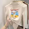 Top cálido de manga larga para niñas, con forro polar cepillado, colección otoño/invierno 2026, capa base versátil para niños mayores, camiseta elegante