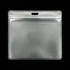 Porta Credencial Impermeable Carcasa de Permiso de Trabajo Plástico Transparente Insignia de Trabajo Cubierta Protectora para Insignia