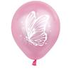 Balão Tema Borboleta Rosa Roxo Balão Estampado com Borboletas Arranjo de Casamento Balão de Festa Balão de Barraca de Mercado Noturno