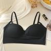 Sujetador fijo de una pieza sexy, chaleco con espalda hueca, ropa interior retro para chica, top de tubo push up con tirantes