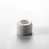 Tapa de gotero de plástico con 18 hilos, Anillo de gotero de raya vertical blanco y negro, Anillo de plástico con orificio central de 18 hilos 415, Anillo roscado al por mayor