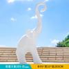 Escultura de elefante artificial luminosa de fibra de vidrio, personalizada, para jardín, patio, comunidad, decoración de pie.