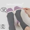 Calcetines Casuales de Punto Finos para Mujer Primavera/Verano, Calcetines a Media Pantorrilla con Rayas de Bloques de Color, Calcetines Estilo Coreano para Mujer, Calcetines Zhuji, Calcetines de Algodón