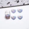Decorações de Arte para Unhas Desenho de Doces, Acessórios de Unha 3D Fofos, Bolo de Coração Temático de Comida, Acessórios de Unha Vestíveis de Laço