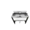 Freidora Eléctrica Comercial Pequeña Calentamiento Eléctrico Separación Aceite-Agua Temperatura Constante Ahorro de Aceite Milanesas de Pollo Papas Fritas Brochetas Fritas Churros
