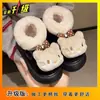 Zapatos de Algodón Planos Antideslizantes de Moda y Versátiles para Mujer 2025 Otoño e Invierno Nuevos Zapatos de Algodón con Forro de Felpa de Dibujos Animados Lindo Gatito para Mujer