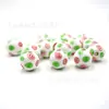 Xinyi 16mm He Madera Perlas Festival de Primavera Color Caramelo Rayas Coloridas Colorido Navidad Madera Perlas DIY Accesorios para Joyería Colgantes