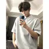 Camisa Polo de Rayas Falsa de Dos Piezas de Manga Corta para Hombre, Marca de Verano de Moda, Camiseta Fresca y Holgada de Media Manga, Top de Alta Gama Estilo Americano