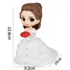Adornos Decorativos para Pastel de Cumpleaños Base Transparente Soporte de Inserción Figura de Muñeca de Plástico Estacas de Base Paquete de 100 Piezas