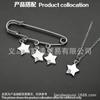 Accesorios para Joyería DIY [Colgante de Estrella de Cinco Puntas Diamante Esquina Izquierda Diamante Individual] Piezas Sueltas Proveedor Fabricante de Comercio Exterior Collar Pequeño