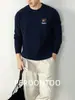 ¡Lana de Oveja y Modal! Tejido de punto básico bordado en relieve de alta gama, cálido para el invierno, lujo accesible, tejido casual para hombre