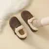 Zapatos de algodón para aumentar altura patata pequeña Birkenstock zapatos mujer 2026 moda nuevo estilo invierno nieve zapatos de algodón mocasines peludos talla pequeña