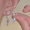 Clip de Oreja Mariposa de Diamante Sin Agujero Diseño Avanzado Otoño e Invierno Placa Pequeña para Incienso de Mosquitos Clip de Oreja Pendientes Suaves Exquisitos
